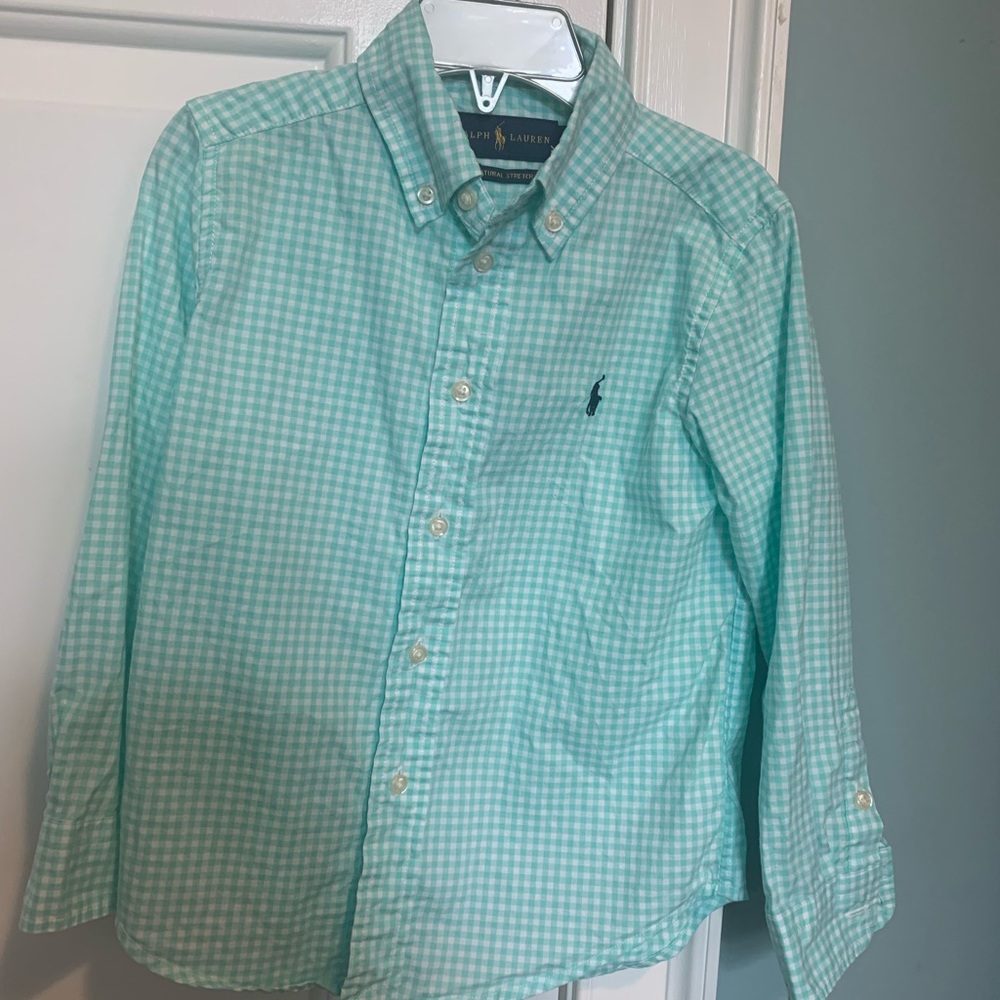 Ralph Lauren button down long sleeve shirt boys